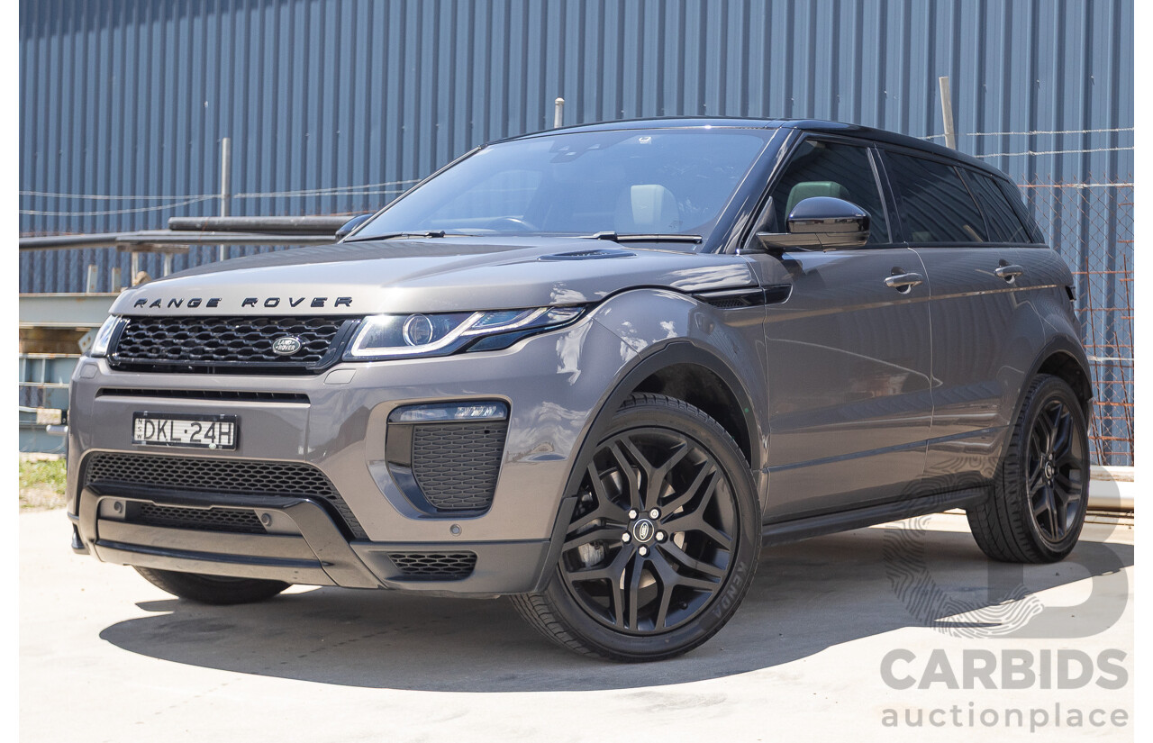 8/2016 Range Rover Evoque TD4 180 HSE Dynamic (AWD) LV MY17 5D Wagon Waitomo Grey Turbo Diesel 2.0L