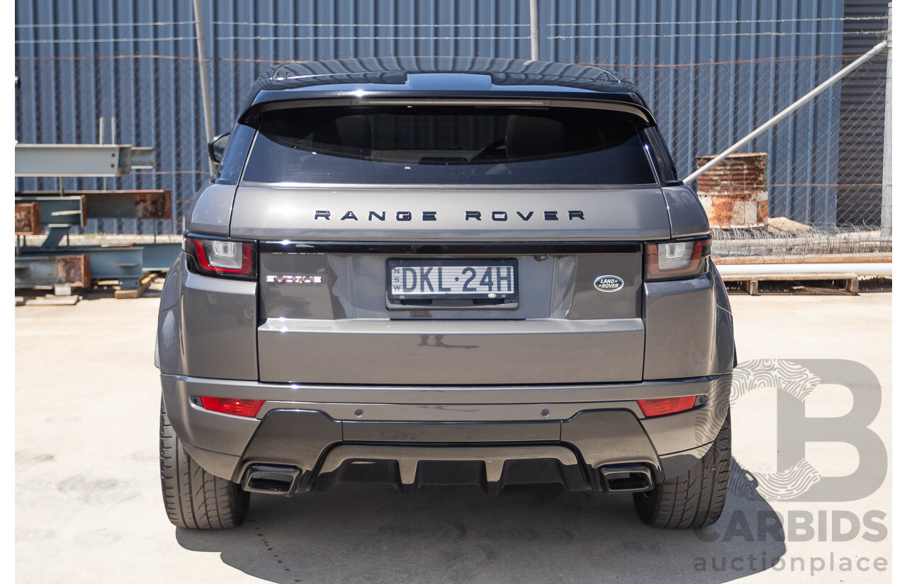 8/2016 Range Rover Evoque TD4 180 HSE Dynamic (AWD) LV MY17 5D Wagon Waitomo Grey Turbo Diesel 2.0L