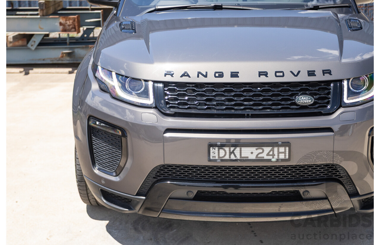 8/2016 Range Rover Evoque TD4 180 HSE Dynamic (AWD) LV MY17 5D Wagon Waitomo Grey Turbo Diesel 2.0L