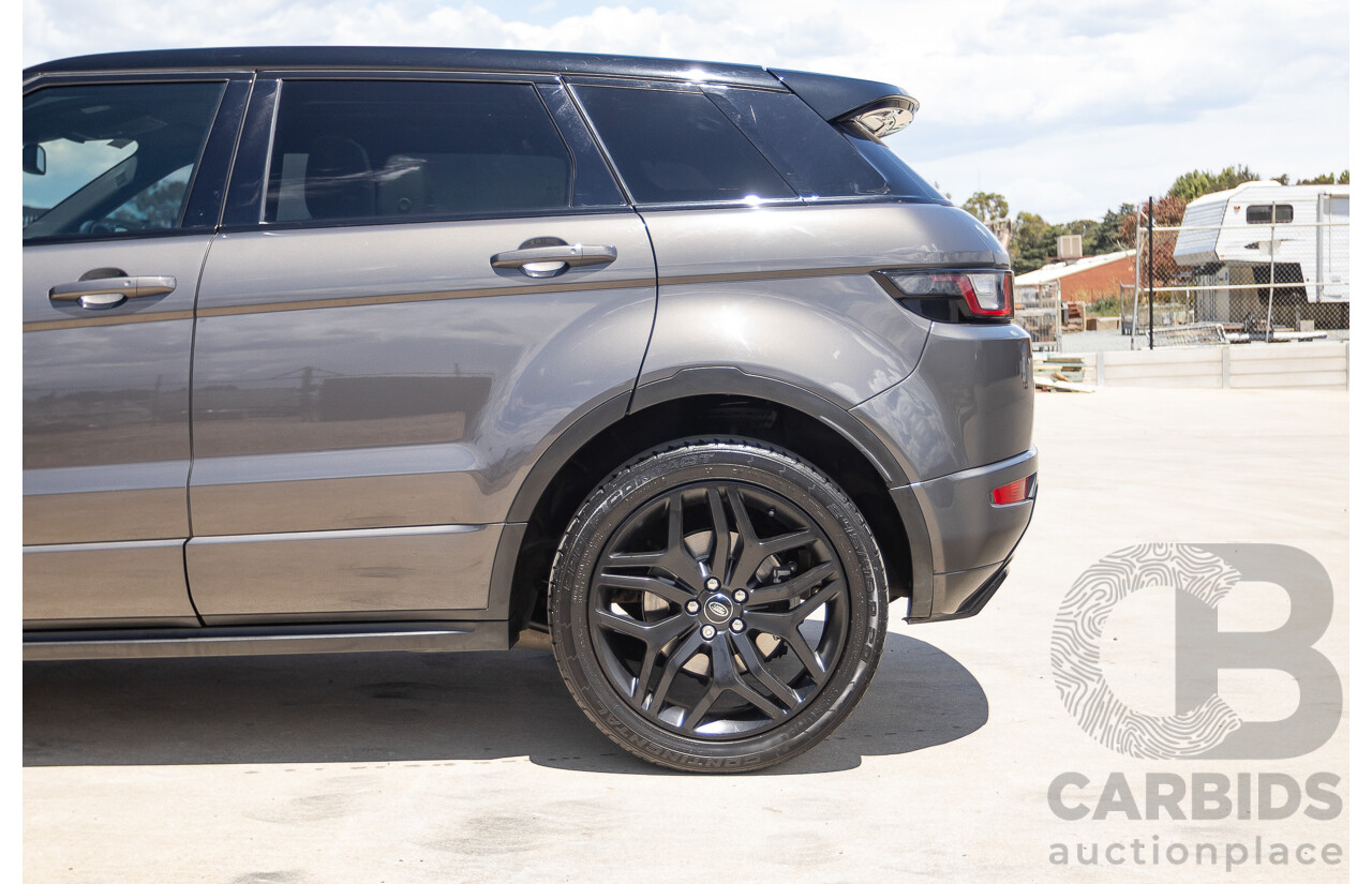 8/2016 Range Rover Evoque TD4 180 HSE Dynamic (AWD) LV MY17 5D Wagon Waitomo Grey Turbo Diesel 2.0L