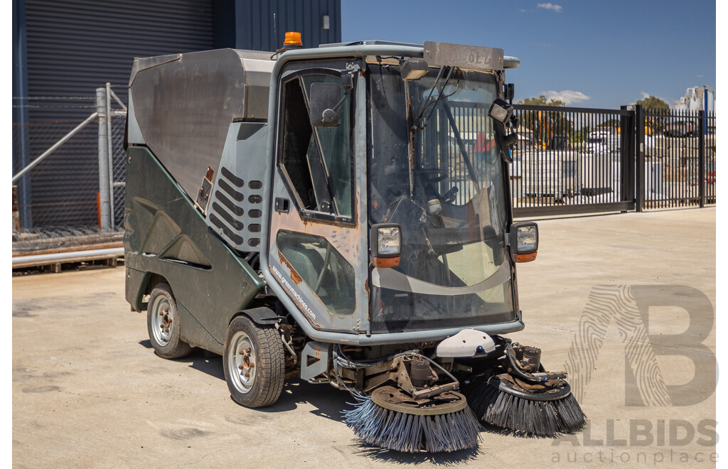 Circa 2009 Green Machine 636HS Air Sweeper (Enclosed A/C Cab)