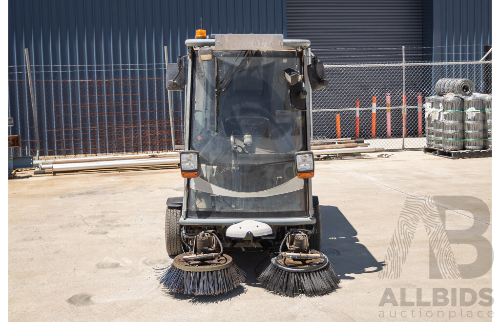 Circa 2009 Green Machine 636HS Air Sweeper (Enclosed A/C Cab)