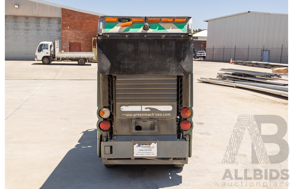 Circa 2009 Green Machine 636HS Air Sweeper (Enclosed A/C Cab)