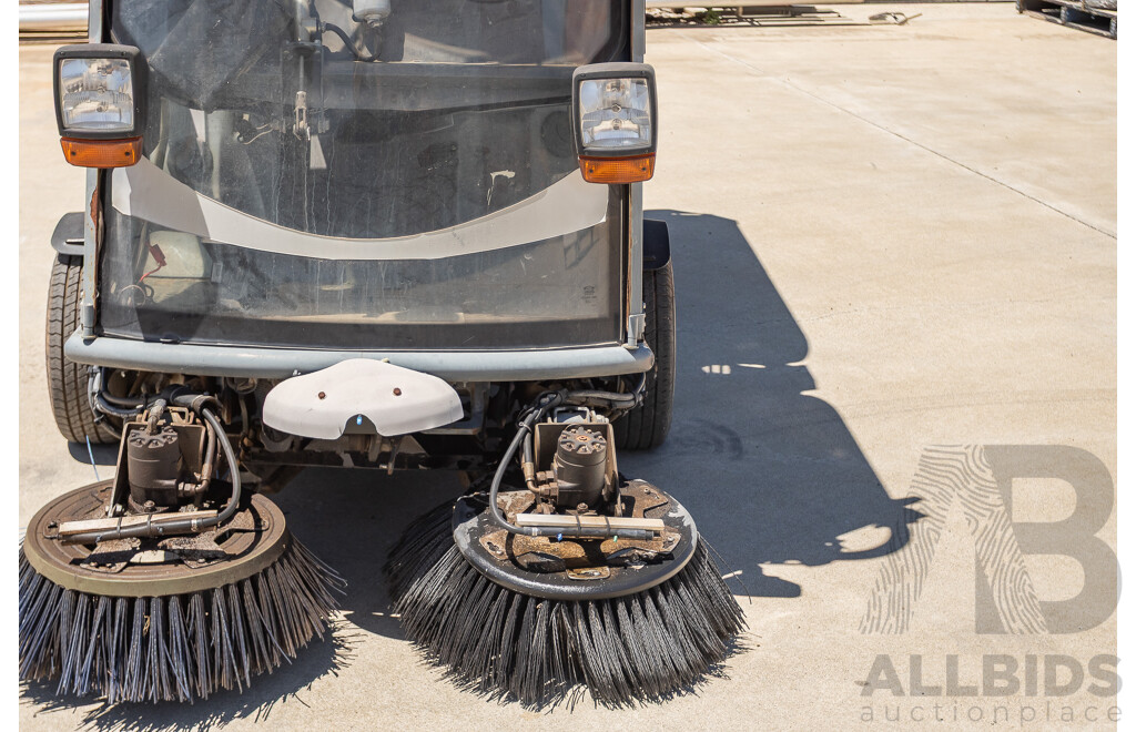Circa 2009 Green Machine 636HS Air Sweeper (Enclosed A/C Cab)
