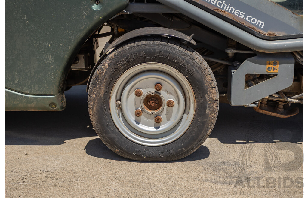 Circa 2009 Green Machine 636HS Air Sweeper (Enclosed A/C Cab)