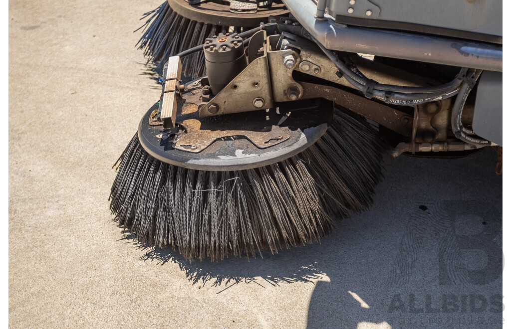 Circa 2009 Green Machine 636HS Air Sweeper (Enclosed A/C Cab)