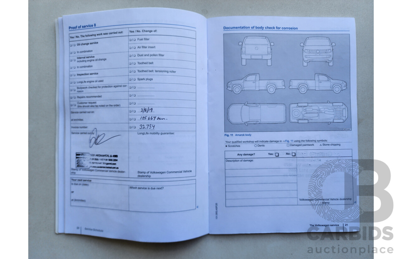 8/2013 Volkswagen Amarok Tdi400 Ultimate (4x4) 2H MY13 Dual Cab Utility Brown 2.0L