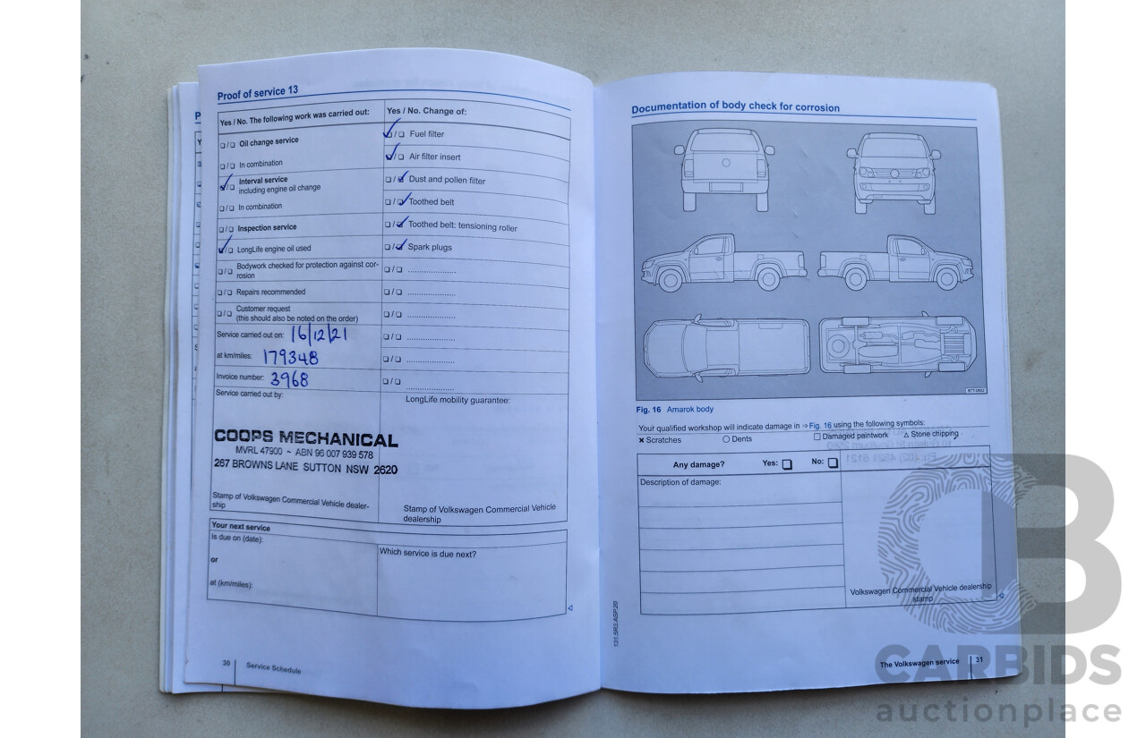 8/2013 Volkswagen Amarok Tdi400 Ultimate (4x4) 2H MY13 Dual Cab Utility Brown 2.0L