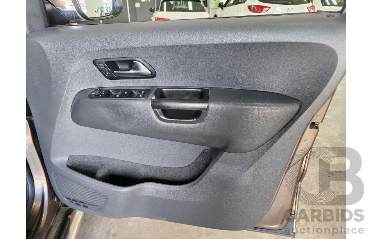 8/2013 Volkswagen Amarok Tdi400 Ultimate (4x4) 2H MY13 Dual Cab Utility Brown 2.0L
