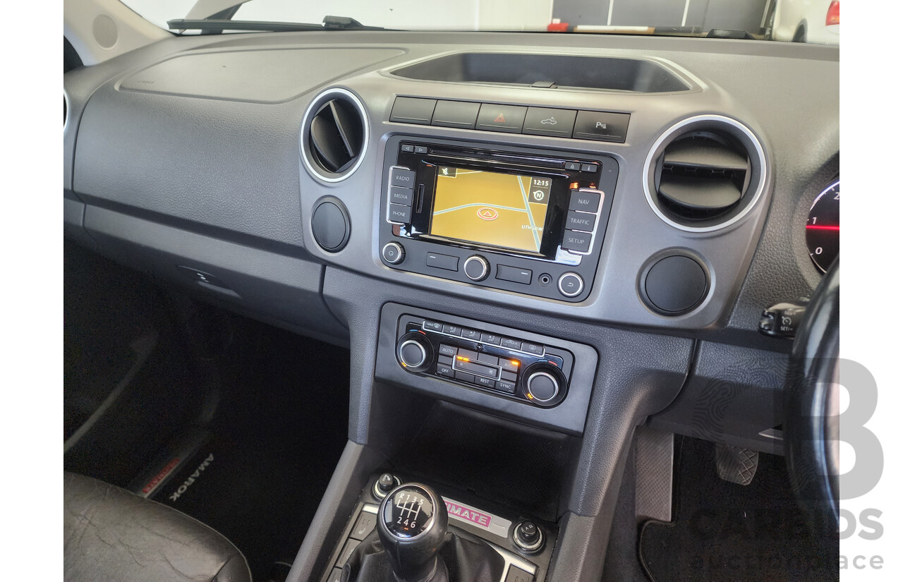 8/2013 Volkswagen Amarok Tdi400 Ultimate (4x4) 2H MY13 Dual Cab Utility Brown 2.0L