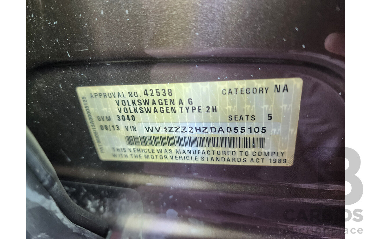 8/2013 Volkswagen Amarok Tdi400 Ultimate (4x4) 2H MY13 Dual Cab Utility Brown 2.0L