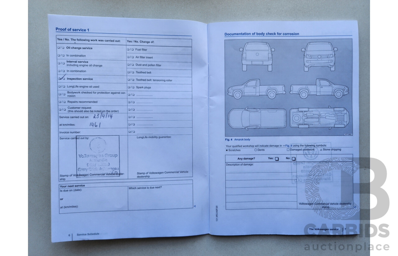 8/2013 Volkswagen Amarok Tdi400 Ultimate (4x4) 2H MY13 Dual Cab Utility Brown 2.0L