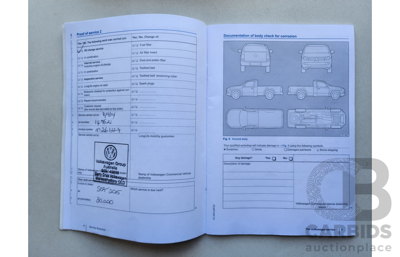 8/2013 Volkswagen Amarok Tdi400 Ultimate (4x4) 2H MY13 Dual Cab Utility Brown 2.0L