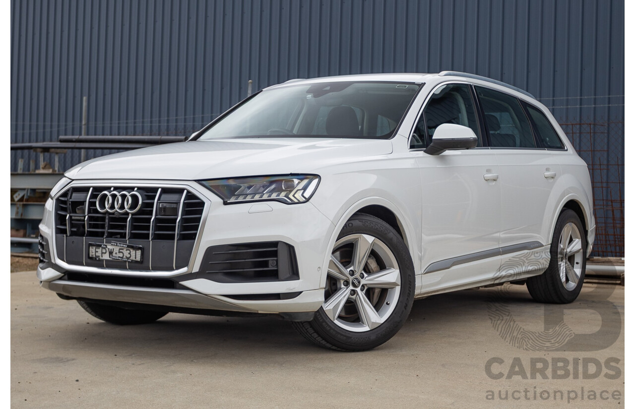 8/2021 Audi Q7 45 TDI Quattro MHEV (AWD) 4M MY22 4D Wagon Pure White Turbo Diesel 3.0L 7 seater - Mild Hybrid