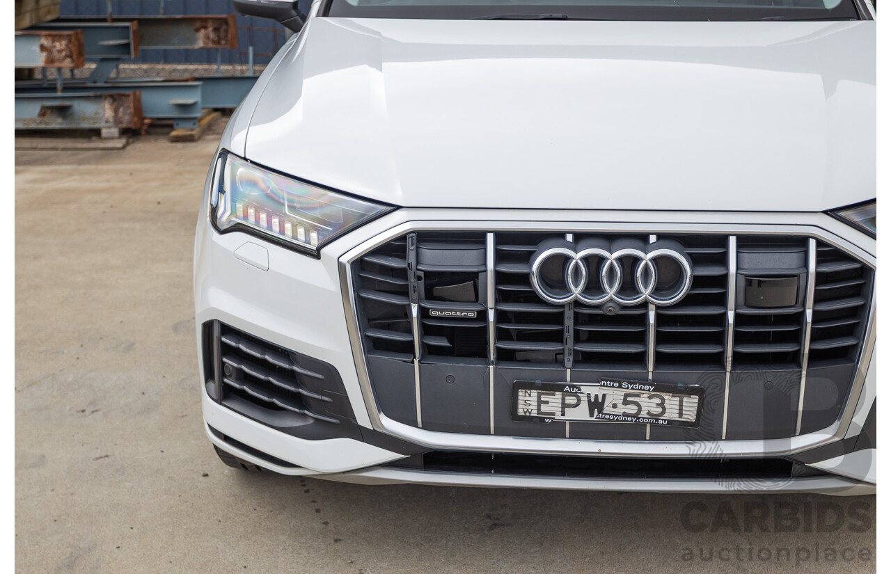 8/2021 Audi Q7 45 TDI Quattro MHEV (AWD) 4M MY22 4D Wagon Pure White Turbo Diesel 3.0L 7 seater - Mild Hybrid