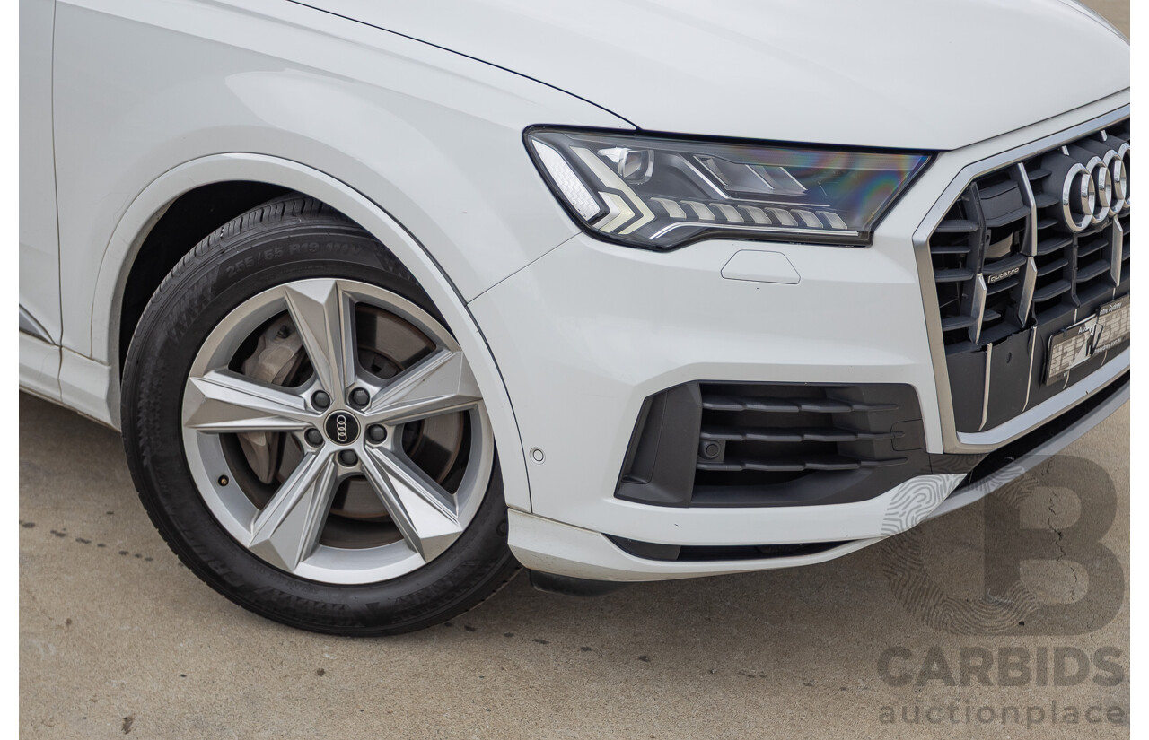 8/2021 Audi Q7 45 TDI Quattro MHEV (AWD) 4M MY22 4D Wagon Pure White Turbo Diesel 3.0L 7 seater - Mild Hybrid