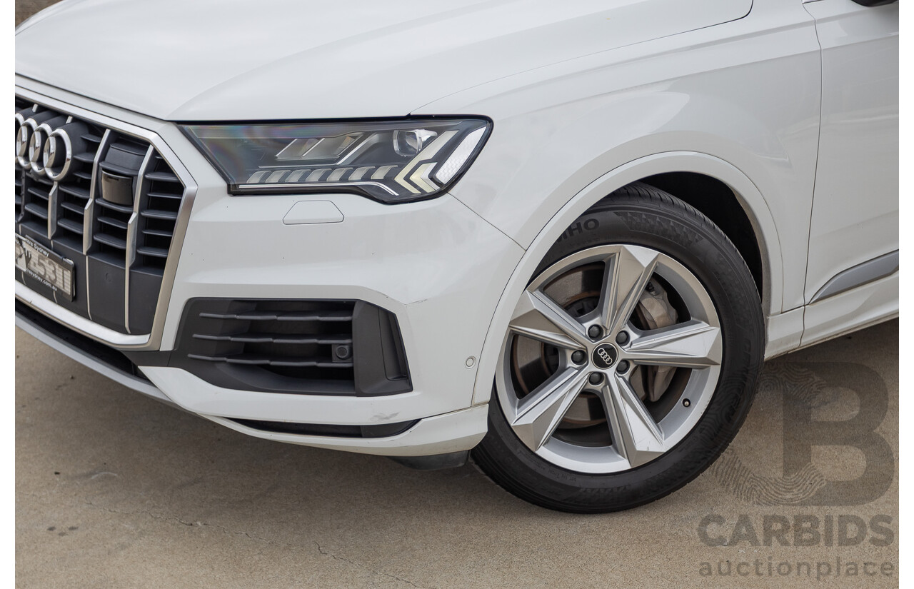 8/2021 Audi Q7 45 TDI Quattro MHEV (AWD) 4M MY22 4D Wagon Pure White Turbo Diesel 3.0L 7 seater - Mild Hybrid