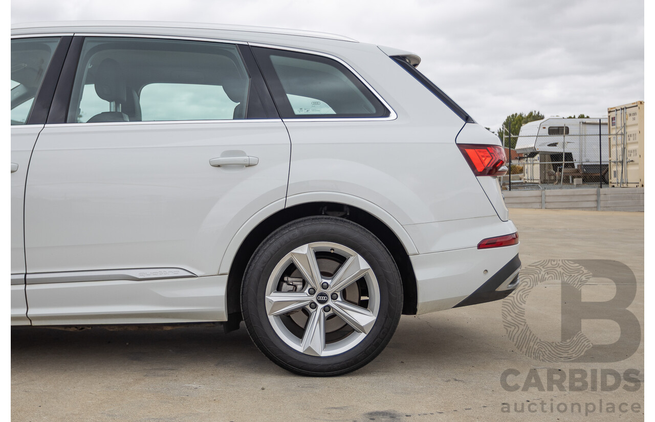 8/2021 Audi Q7 45 TDI Quattro MHEV (AWD) 4M MY22 4D Wagon Pure White Turbo Diesel 3.0L 7 seater - Mild Hybrid