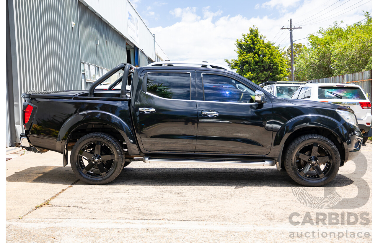 06/2017 Nissan Navara ST-X (4x4) D23 Series II Dual Cab Utility Cosmic Black Metallic Turbo Diesel 2.3L
