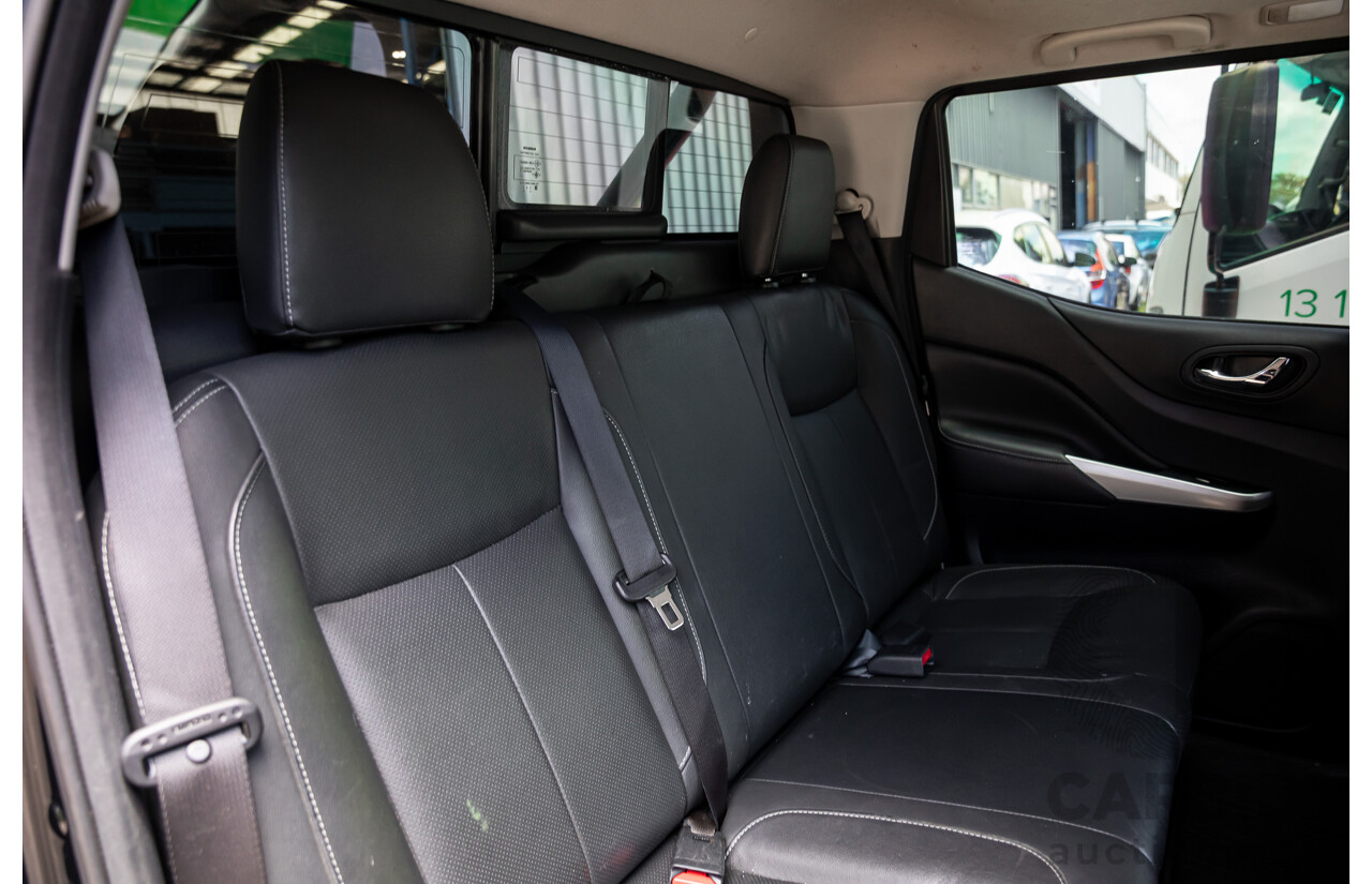 06/2017 Nissan Navara ST-X (4x4) D23 Series II Dual Cab Utility Cosmic Black Metallic Turbo Diesel 2.3L