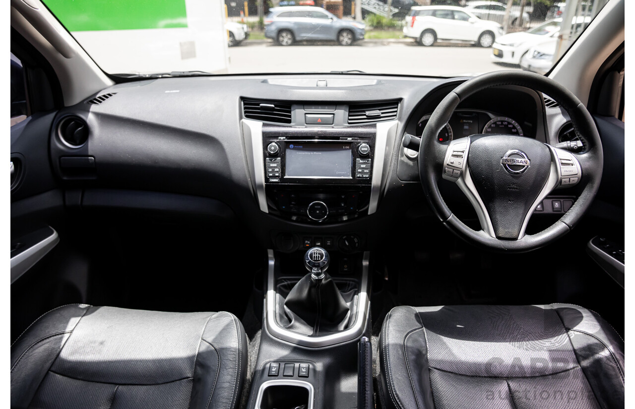 06/2017 Nissan Navara ST-X (4x4) D23 Series II Dual Cab Utility Cosmic Black Metallic Turbo Diesel 2.3L