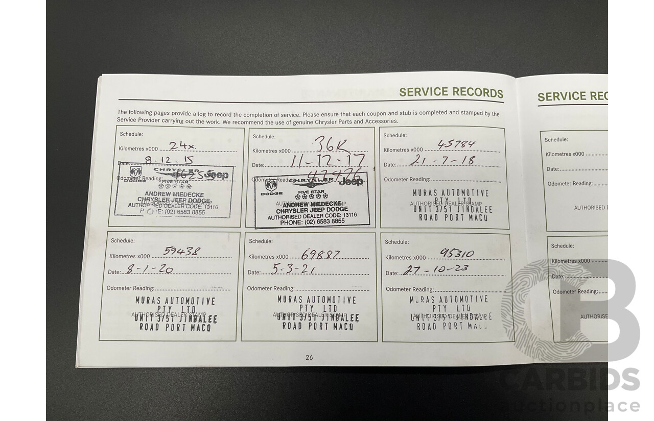 10/2014 Jeep Grand Cherokee Laredo (4x2) WK MY14 4d Wagon Bright White V6 3.6L