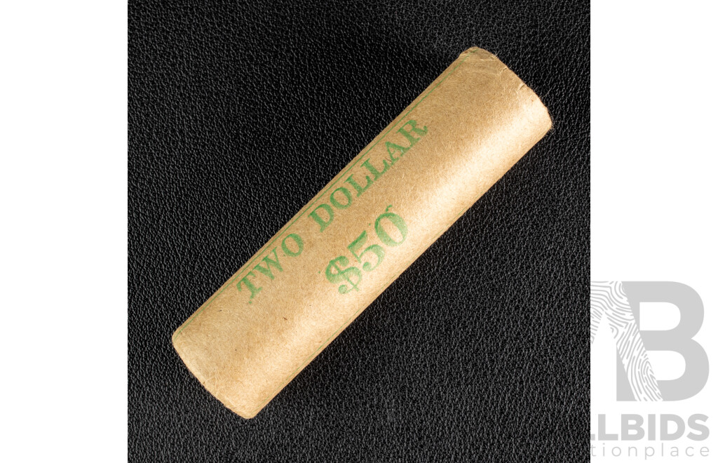 Australian RAM UNC 1988 Two Dollar Coin Roll, First Year Issue