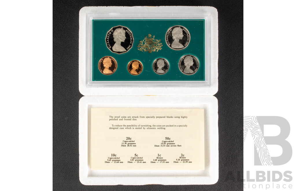 Australian RAM 1982 Six Proof Coin Set, Commonwealth Games