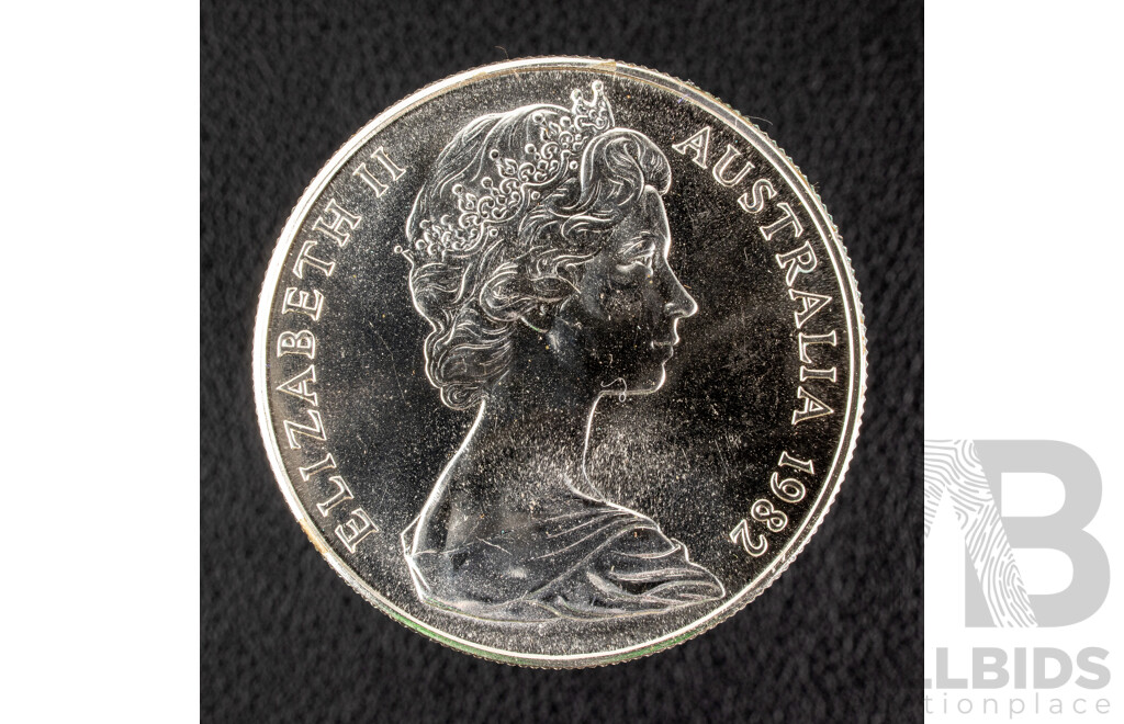 Australian RAM 1982 Silver Ten Dollar Coin, Commonwealth Games .925
