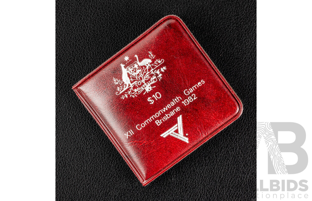 Australian RAM 1982 Silver Ten Dollar Coin, Commonwealth Games .925