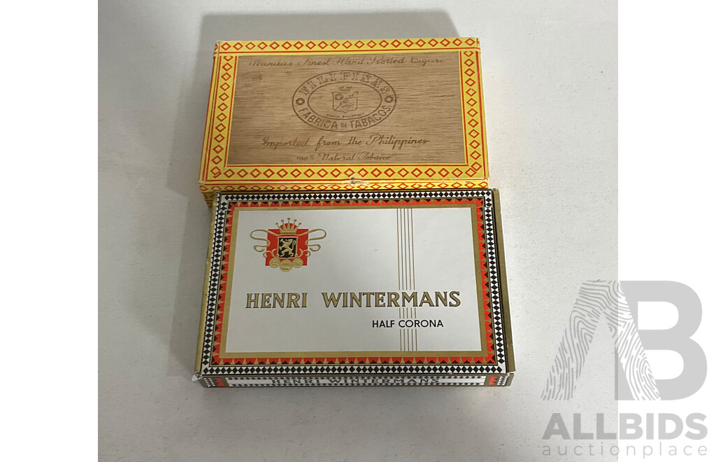 Collection of Timber Cigar, Wine and Storage Boxes
