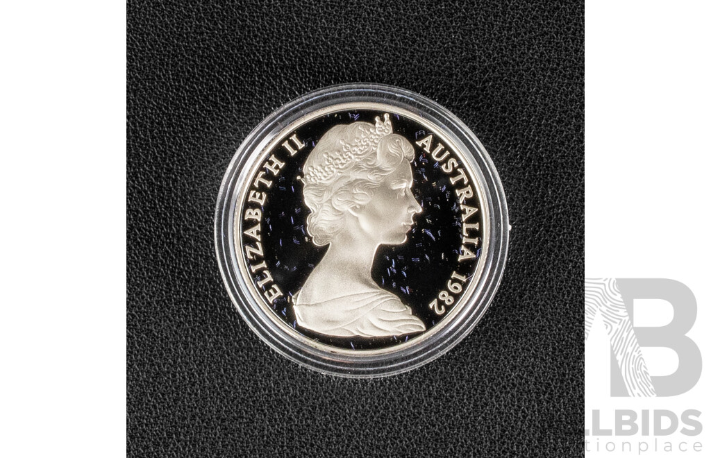 Australian RAM 1982 Silver Proof Ten Dollar Coin, Commonwealth Games .925