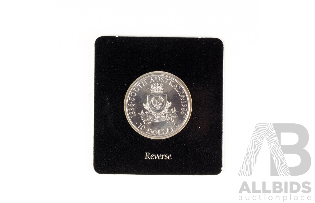 Australian RAM 1986 Silver Ten Dollar Coin, State Series, South Australia .925