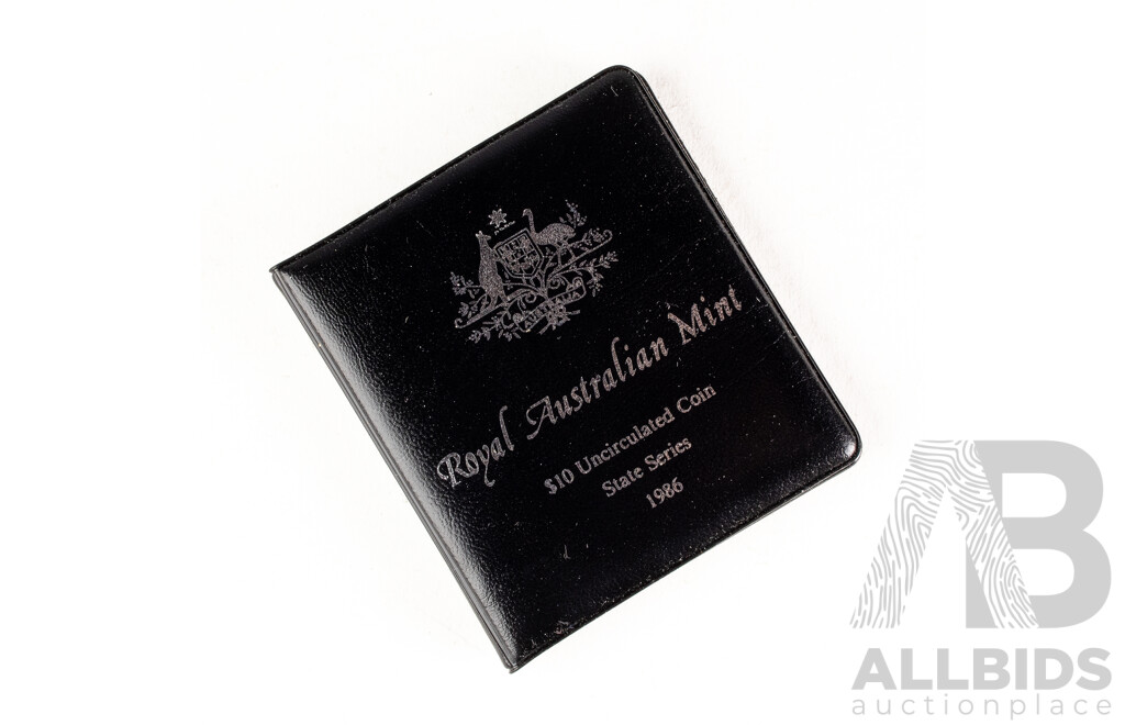 Australian RAM 1986 Silver Ten Dollar Coin, State Series, South Australia .925