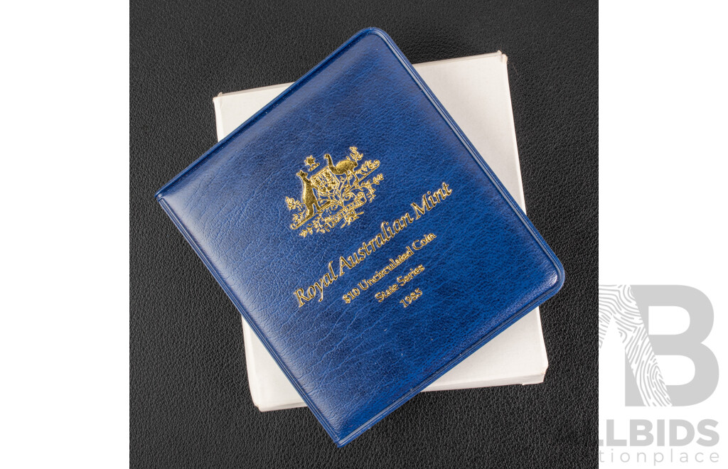 Australian RAM 1985 Silver Ten Dollar Coin, State Series Victoria .925