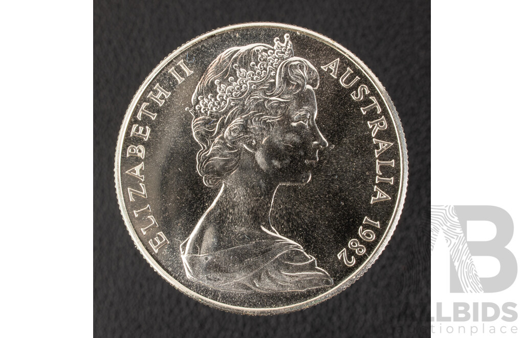 Australian RAM 1982 Silver Ten Dollar Coin, Commonwealth Games .925