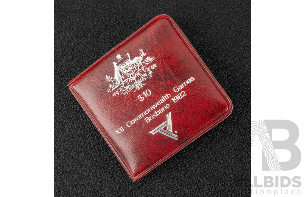 Australian RAM 1982 Silver Ten Dollar Coin, Commonwealth Games .925