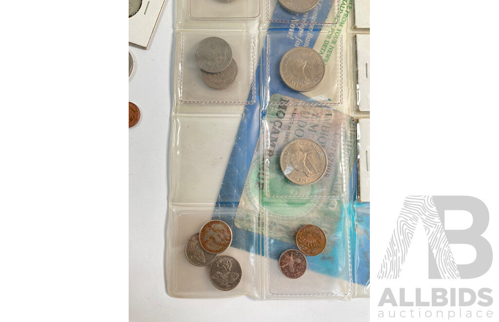 Collection of International Currency Including United Kingdom, New Zealand, Middle East, Japan, France, Netherlands, Germany, Poland, Canada, Malaysia, Italy, Hong Kong, China, Tonga, Sweden