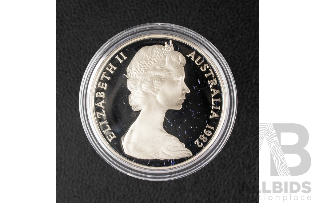 Australian RAM 1982 Silver Proof Ten Dollar Coin, Commonwealth Games .925