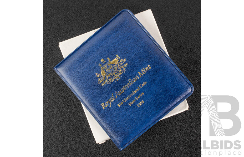 Australian RAM 1985 Silver Ten Dollar Coin, State Series Victoria .925