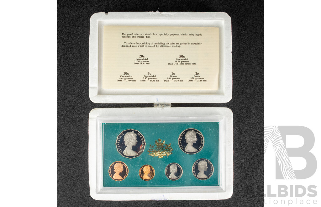 Australian RAM 1982 Six Proof Coin Set, Commonwealth Games