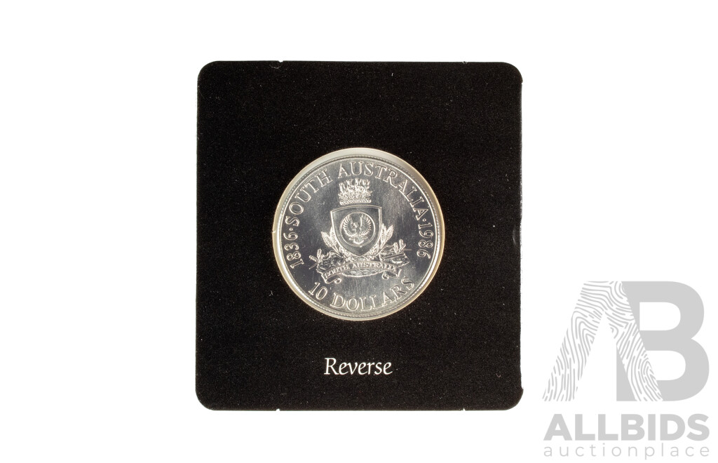 Australian 1986 Silver Ten Dollar Coin, State Series South Australia .925