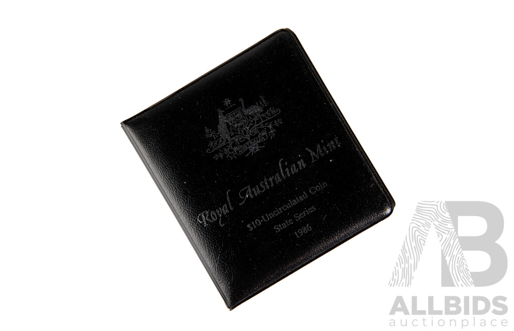 Australian 1986 Silver Ten Dollar Coin, State Series South Australia .925
