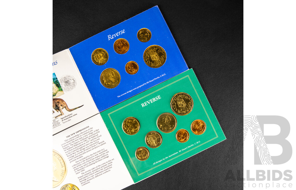 Australian 1984 and 1985 UNC Sets