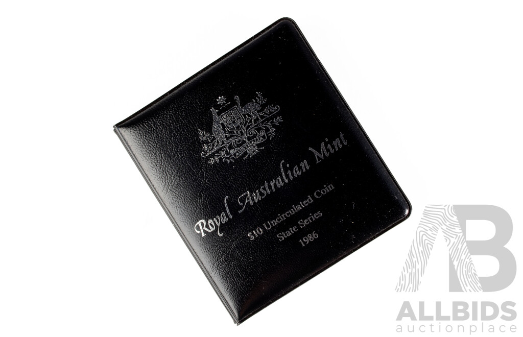 Australian RAM 1986 Silver Ten Dollar Coin, State Series South Australia .925