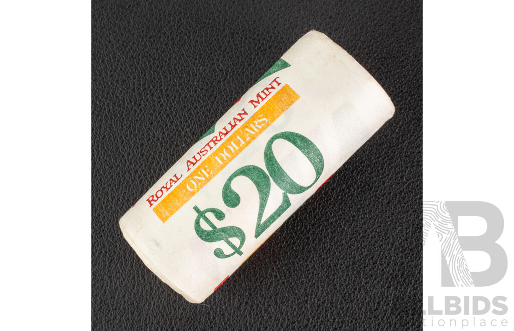 Australian RAM 1988 Commemorative One Dollar Coin Roll, Aboriginal Kangaroo