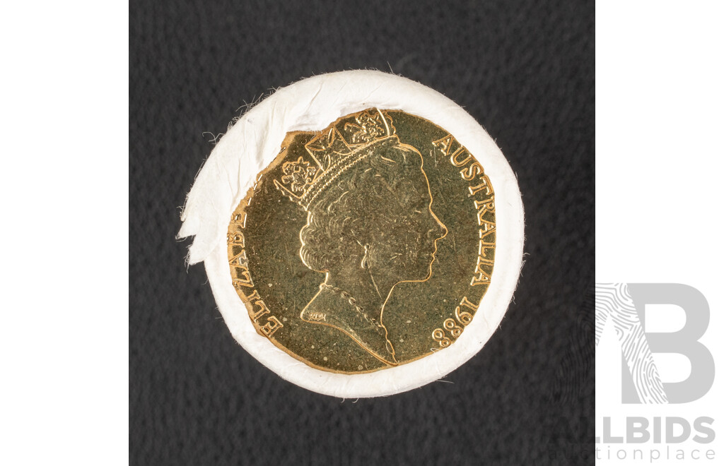 Australian RAM 1988 Commemorative One Dollar Coin Roll, Aboriginal Kangaroo
