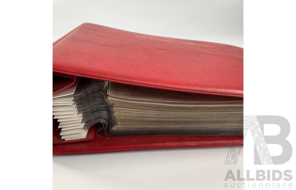 Thirteen Australian 2000 Olympics Stamp Mini Sheets - Face Value $58 with USA 1984 Los Angles Olympic Games First Day Covers Album