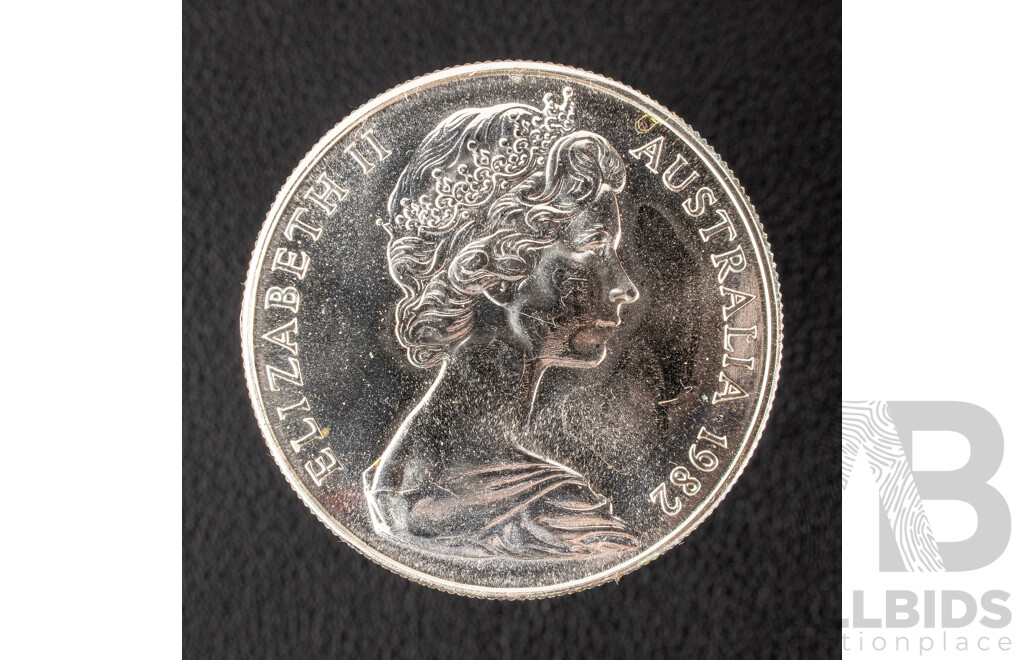 Australian RAM 1982 Silver Ten Dollar Coin, Commonwealth Games .925