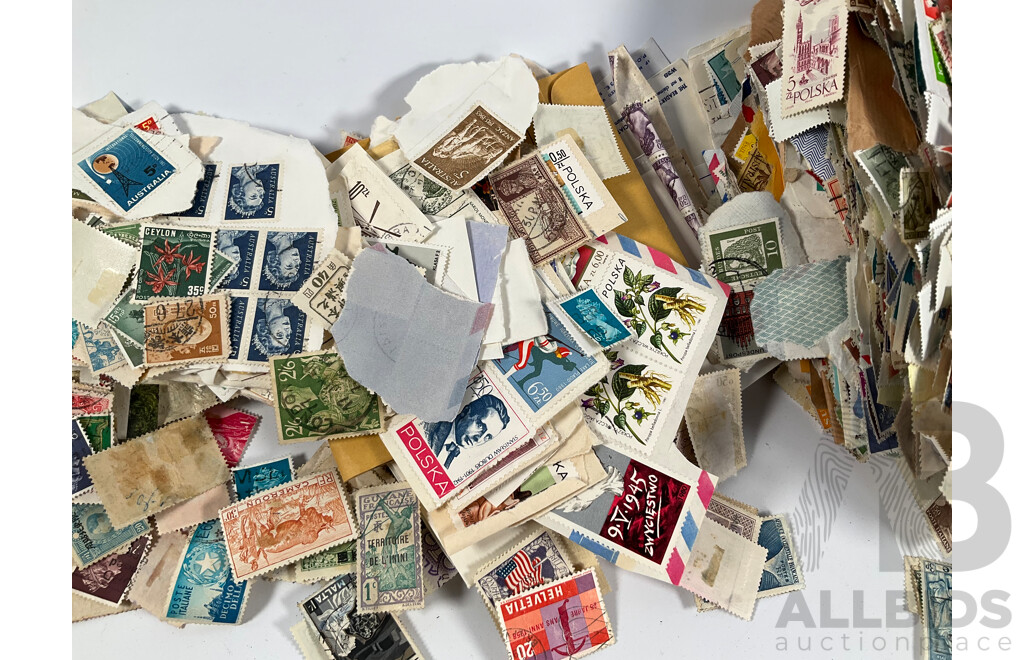 Assortment of Australian Predecimal, 1970's/80's Mint Stamp Sheets and Blocks, Stamp Packs and First Day Covers with Cancelled Vintage International Stamps